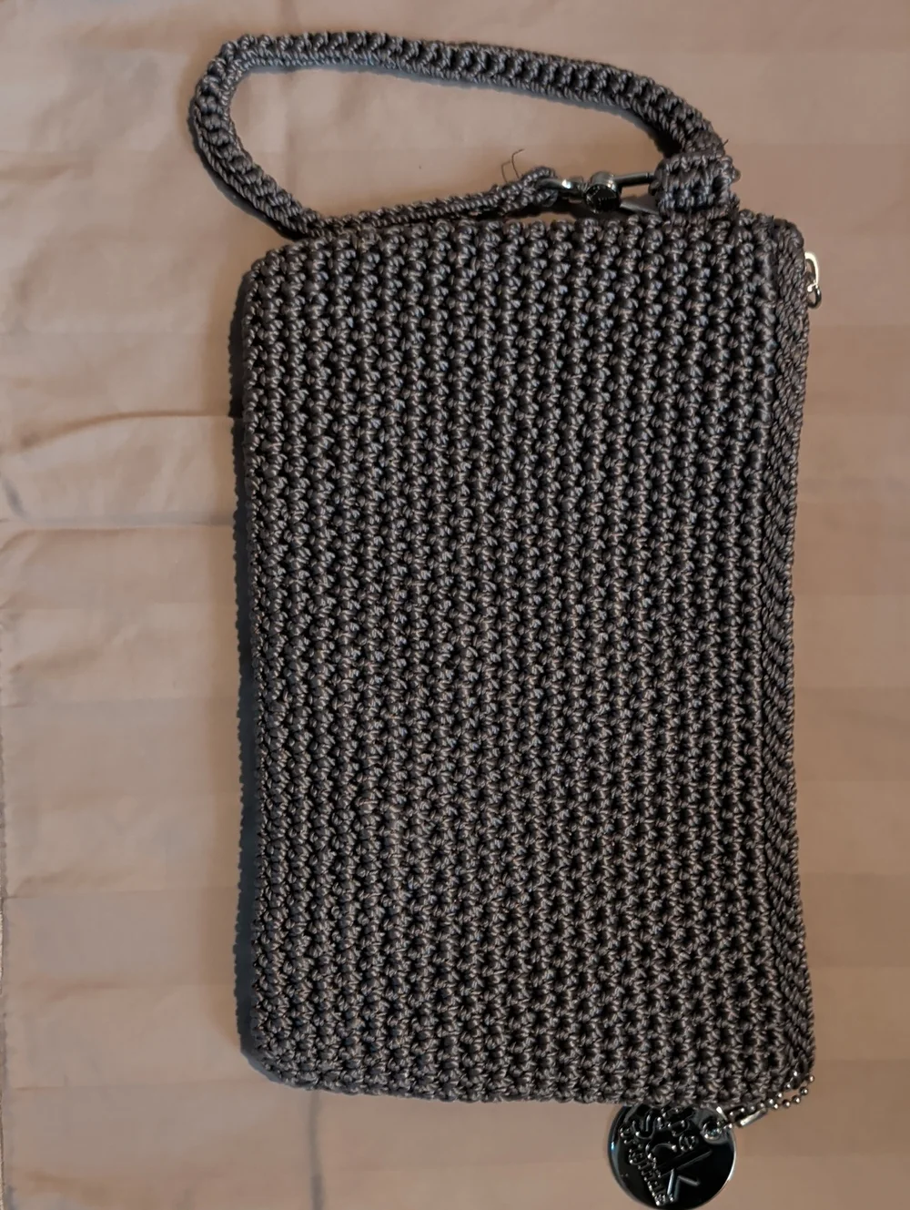 The Sak Brown Crochet Wristlet Clutch